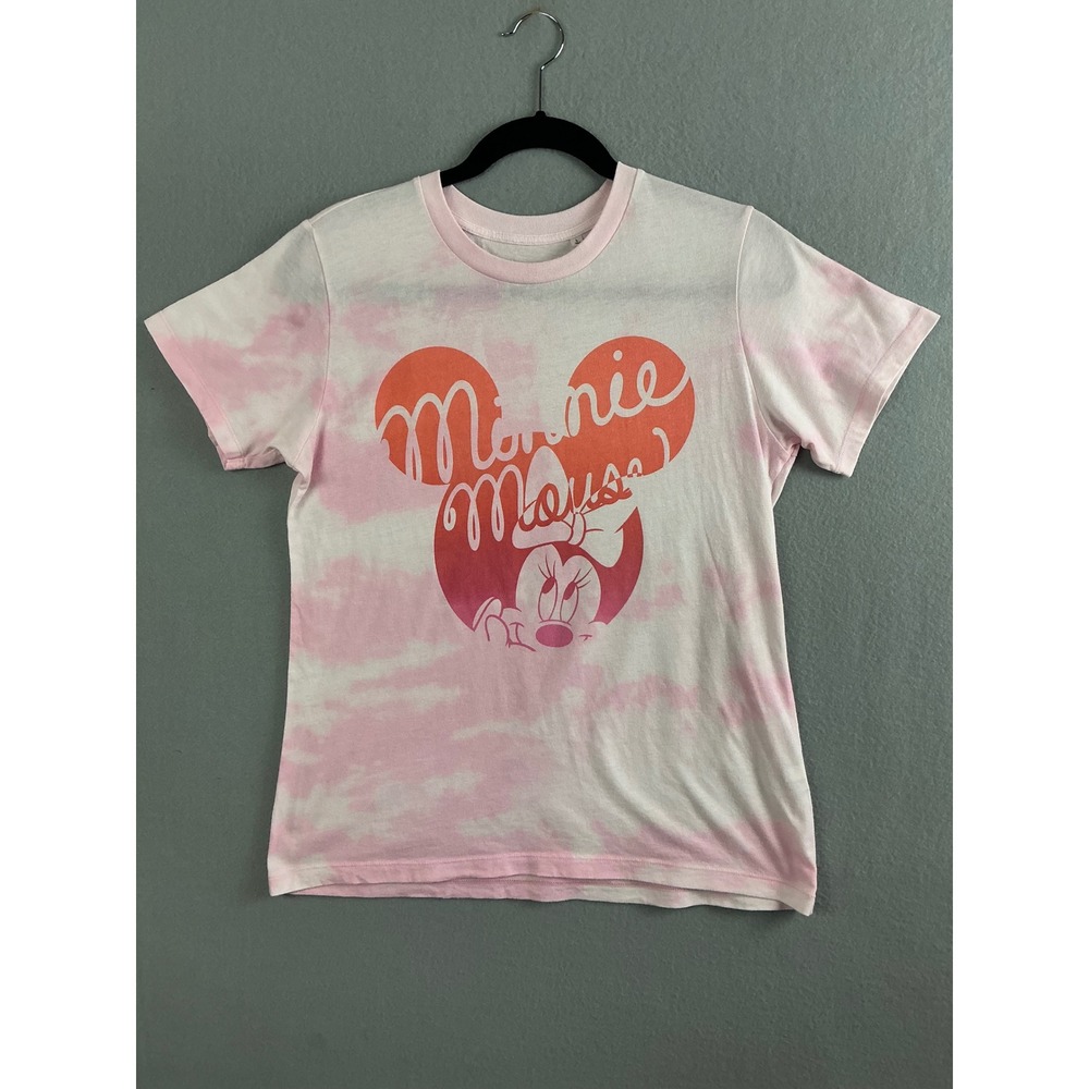 Disney Top Women's Large Minnie‎ Mouse Tie Dye Graphic T-Shirt Short Sleeve
